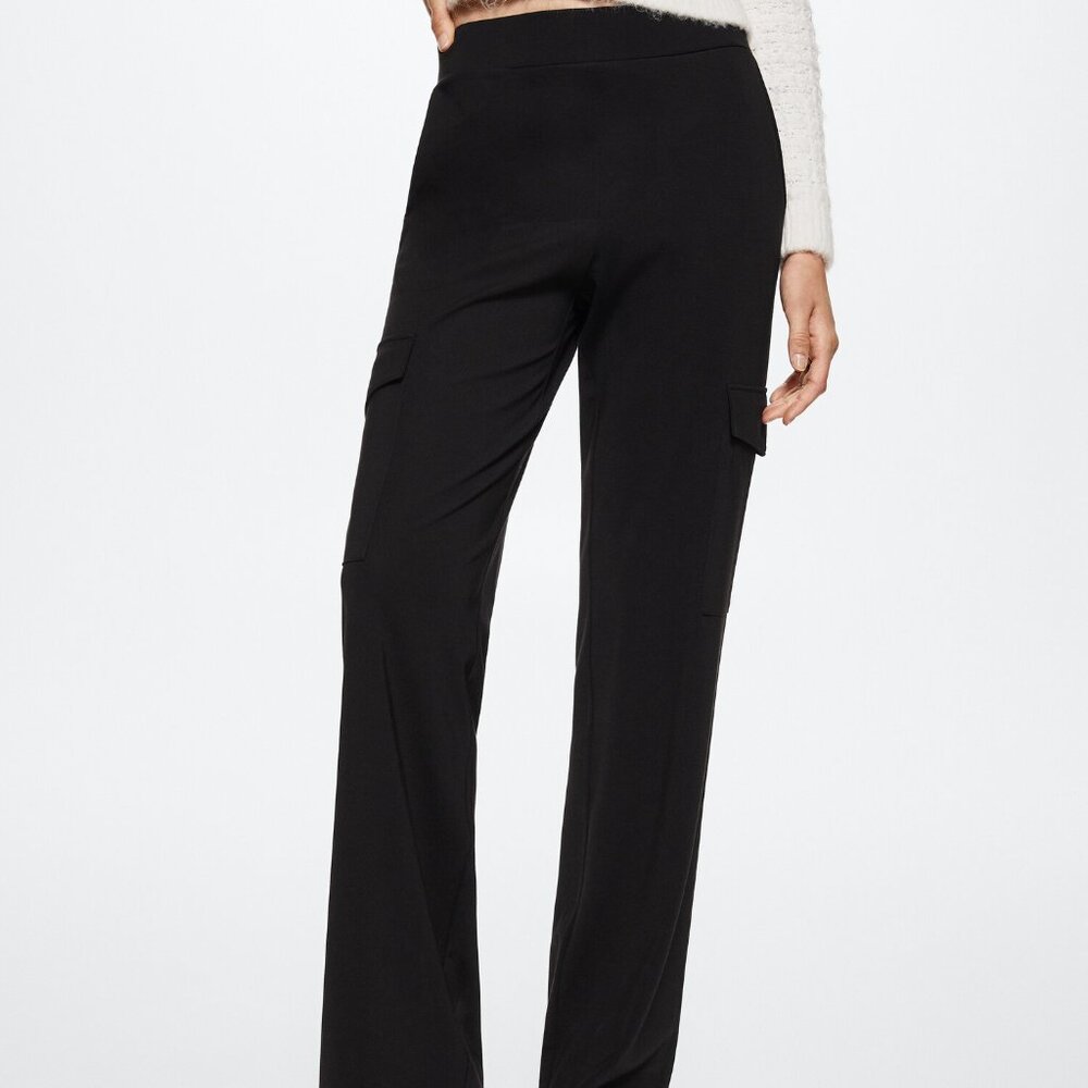 Mango Flowy cargo trousers Size Large